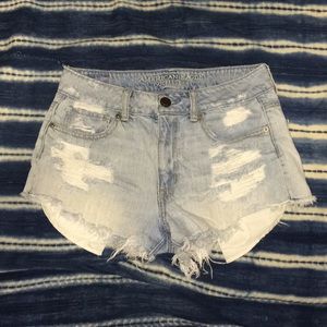 AE denim shorts